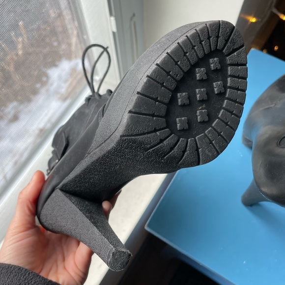 *AVAIL TIL 9/15* Kensie high heeled booties, size 6, black, used - Picture 5 of 11